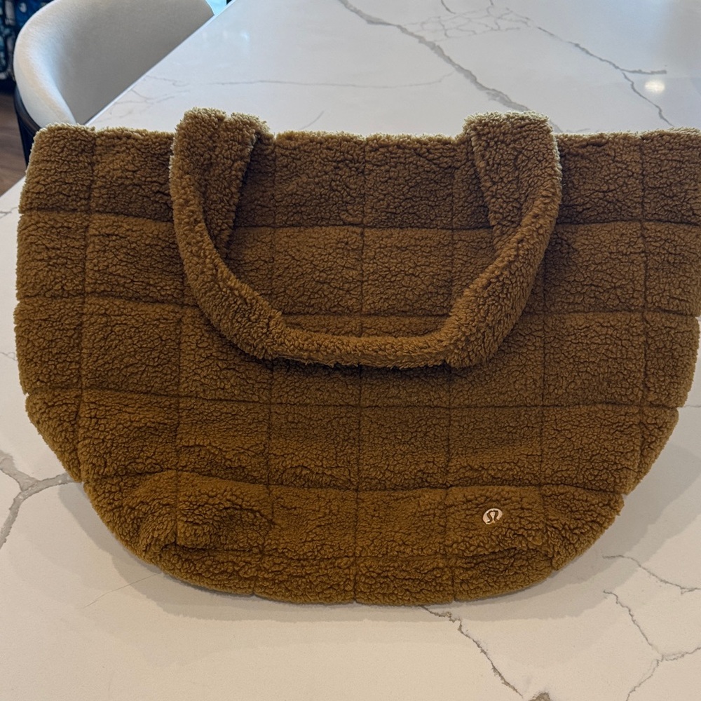 Lululemon Athletica Brown Sherpa Tote
